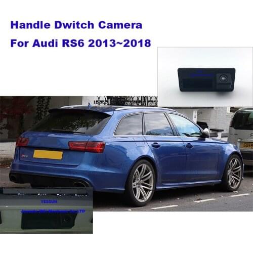 Yessun Rear Trunk Tailgate Back Door Handle Rear View Parking Backup Camera HD For Audi RS6 2013~2018