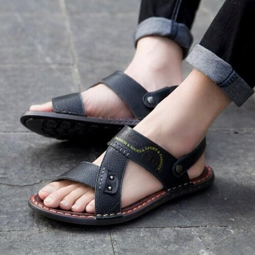 Classic beach sandalle ete transpirables genuine deportivas 2020 sandals-men sandel roman man sandalet sandalia herren uomo for