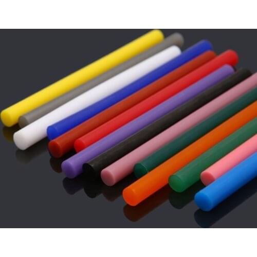 14pcs 7x100mm Hot Melt Glue Stick Mix Color 7mm Viscosity For DIY Craft Toy Repair Tools