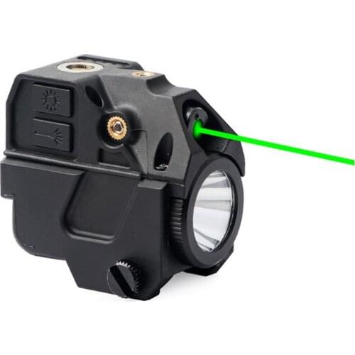 Combo Green Dot Laser Sight LED Tactical Flashlight with 20mm Rail Mount Weaver Picatinny Hunting