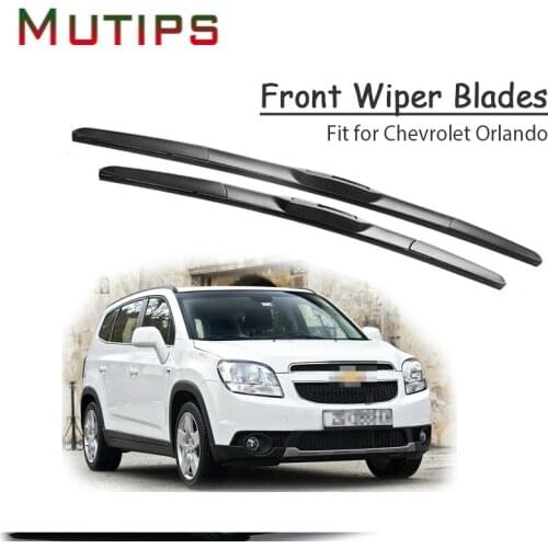 1Set Rubber Car Front Wiper Blade Kit For Chevrolet Orlando 2015 2014 2013-2010 Chevy Windscreen Original Strip Auto Accessories