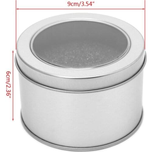 Round Metal Jewelry Wrist Watch Display Box Storage Organizer Case With Cushion