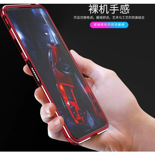 Nubia Red Magic 6 Pro 6R Case Red Magic 5G 5S Aluminum metal bumper Frame Slim Cover Phone Case With Soft Camera Lens Protector