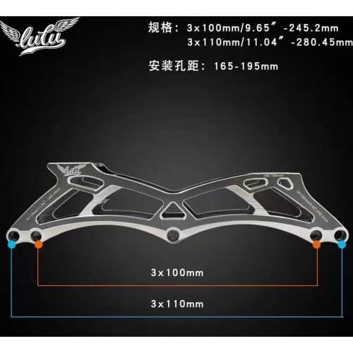 Super Cool Mutiple Function Speed Base for 3X100mm 3X110mm Inline Speed Chassis M7 Alloy CNC 3-wheels Street Race Skating Frame