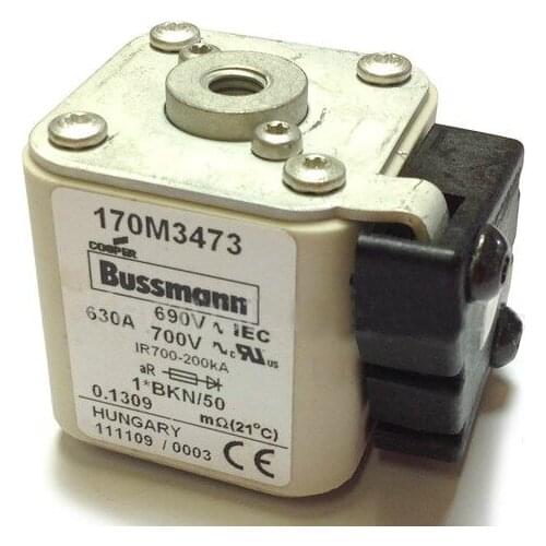 Fuses: 170M3473 630A 690V / 170M3573 630A 690V aR