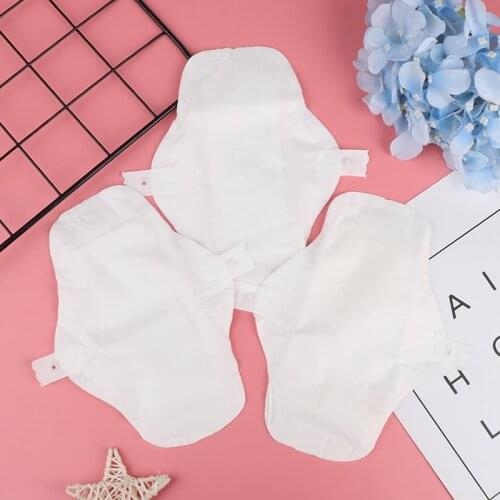 3Pcs Waterproof Thin Reusable Cloth Washable Menstrual Pad Mama Sanitary Towel Pad Vagina Menstrual Clean Napkin Pad