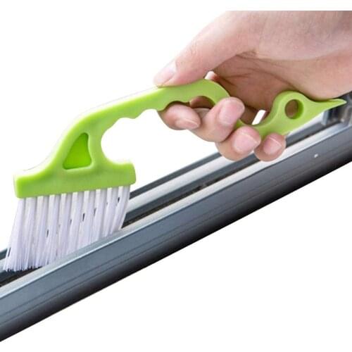 Swan Shape Window Groove Cleaning Brush Scraper Brush Sill Crevice Cleaner Household Cleaning Brush Wheel Kitch Tool