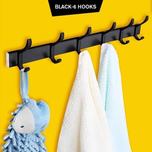 Rack On The Wall Punch Free Clothes Hook Solid Color Free Door Without Trace Nail Hat Handbag Holder Mounted Wall Decorative