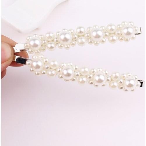 TODOX New hairpin decoration imitation pearl modelling BB clip gifts for girl women wedding Fixed hair Reveal temperament beauty