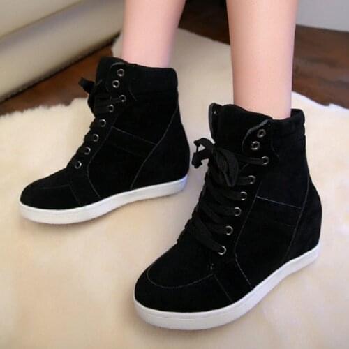 2019 autumn and winter high help models help casual high shoes womens shoes casual shoes add single shoes