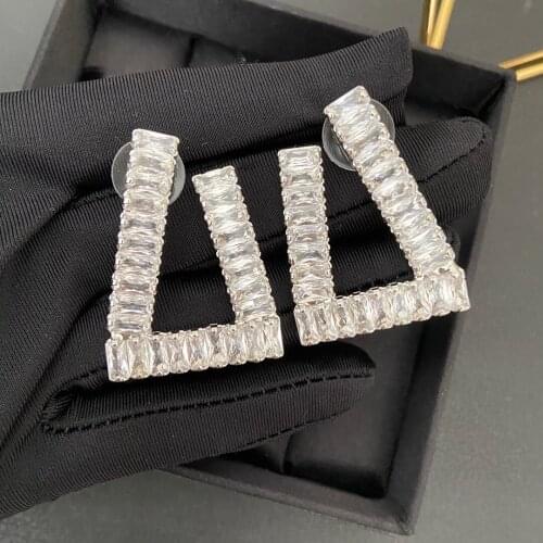 2021 new geometric simple trendy temperament earrings