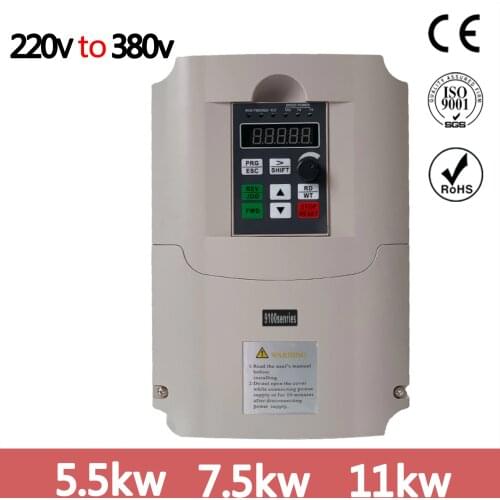 5.5kw 220v single phase input 380v 3 phase output AC Frequency Inverter & Converter ac drives /frequency converter