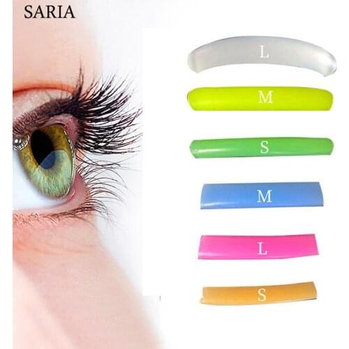 6pairs Silicone Eyelash Perm Pad Recycling Lashes Rods Shield lifting 3D Eyelash Curler Makeup Accessories Applicator Tools