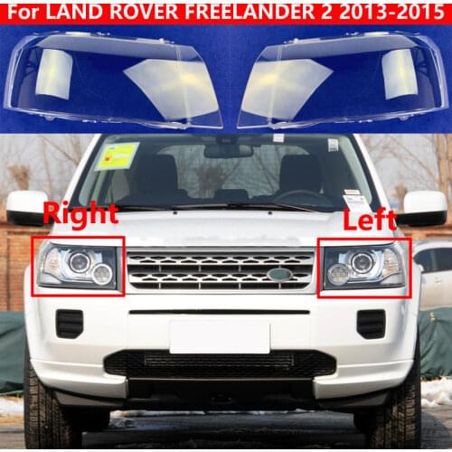 Auto Light Caps For LAND ROVER FREELANDER 2 2013-2015 Transparent Lampshade Lamp Shade Front Headlight Cover Glass Lens Shell