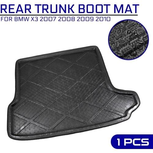 Car Floor Mat Carpet Rear Trunk Anti-mud Cover For BMW X3 2007 2008 2009 2010