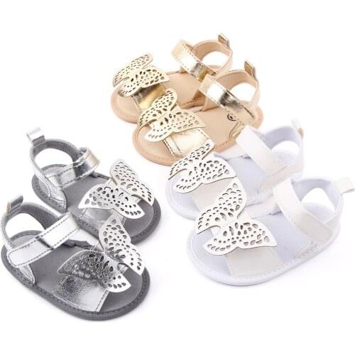 Toddler Kid Chic Sandal Baby Girls Princess Cute Butterfly Anti-slip Hook Sandal Toddler Kids First Walker Summer Sandals Shoes