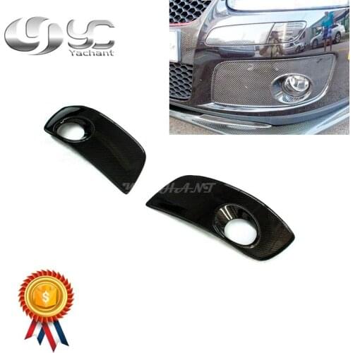 Car-Styling Carbon Fiber Fog Lamp Covers 2 Pcs Fit For 2004-2007 Golf MK5 GT Front Bumper Type 1 Fog Lamp Covers