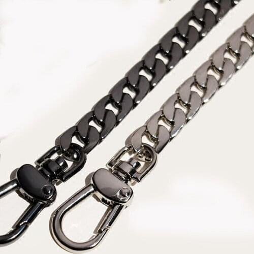 Lantern Chain Shoulder Bag Strap Replacement 40-140cm Women Handbag Crossbody Purse Chain Gunmetal Silver Accessories For Bag