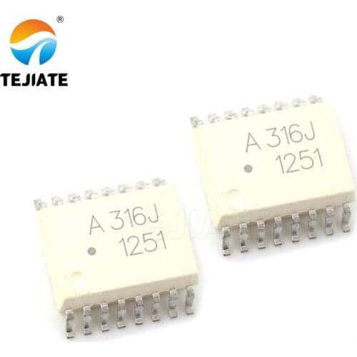 1PCS TEJIATE Optocoupler HCPL A316J 0600 0630 2630 A3120 A3140 A4504 A7840 SMD Photoelectric Isolator
