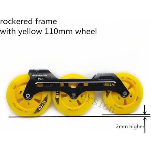 Powerslide Pleasure Tool 243mm 3X110mm Inline Roller Skates Frame PS 85A 110mm 3 wheels Skating Base FSK Slalom Boot 150mm 165mm