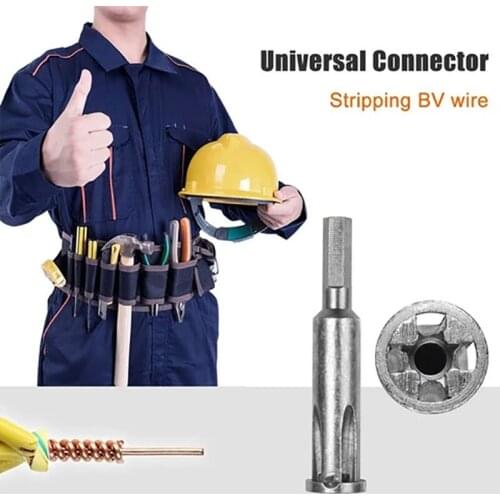 Cable Connector Terminal Strip Wire Twisting Tool Stripper Line for Power Drill Drivers