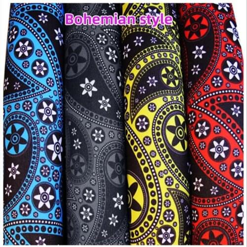 Fashion Bohemia Floral Print Steering Wheel Cover Car Styling Auto Non Slip Universal Stretchy Neoprene Interior Accessories