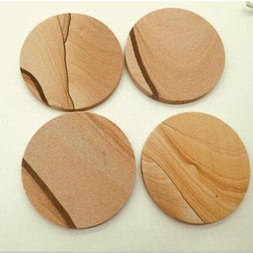 Marble Stone Stands Marble Coasters Cup Pad Mat Heat Insulation Bowl Mat Coffee Tea Drink Coasters ZAKKA 1pc