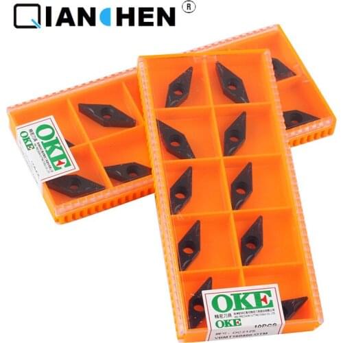 OKE 10pcs/lot High Precision High Performance High Strength CNC VBMT160408-OTM OC2125 Industry Carbide Inserts Hard Alloy