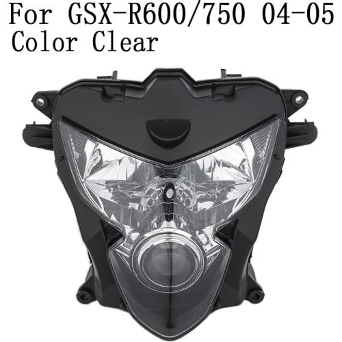 Front Headlight Lamp Assembly For Suzuki GSXR600/750 2004 2005 Clear