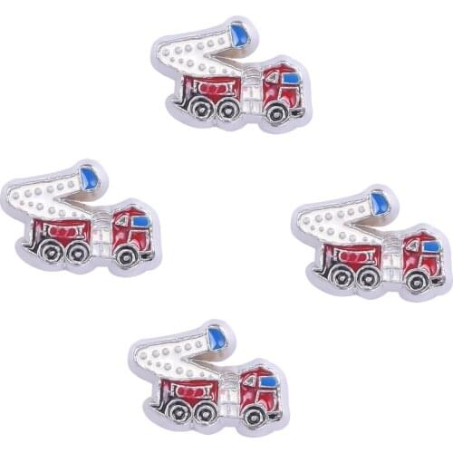F170 Newest 20pcs/lot Engineering Vehicles Floating Locket Charms For Memory Glass Magnet Lockets Pendant