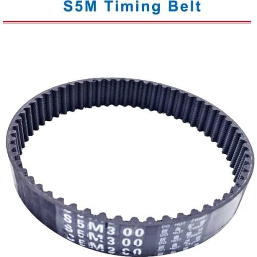 S5M Timing Belt with circular teeth 5M-285/295/300/305/320/325/335/340 belt width 15/20/25mm teeth pitch 5mm