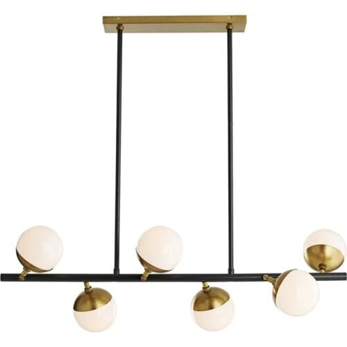 Nordic luxury chandelier Golden glass Ball chandeliers For living room light restaurant decor light fixture LED G4 AC85-265V