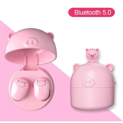 S620 Factory Direct Real Wireless In-Ear Sports Mini Cartoon Pig Couple Bluetooth Headset