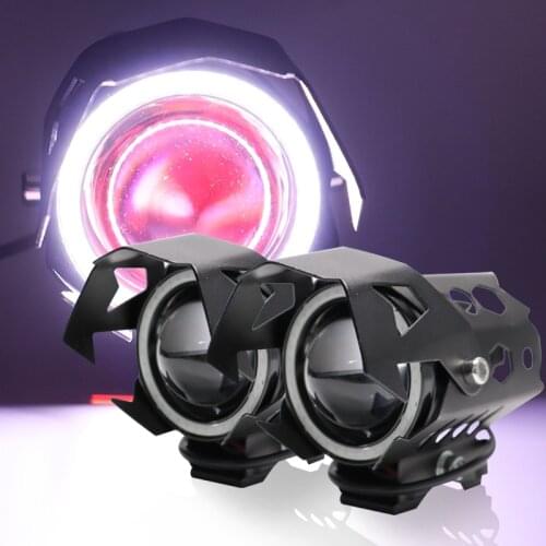 Motorcycle Headlight U9 LED Spotlights Moto Auxiliary Lightings DRL Motorbike Lamps Fog light Universal 12V For Bicycles Cars