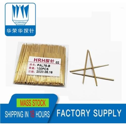 HRH PAL75-B Round Head Test Needle Probe 0.68mm PCB Thimble ICT Pogo Pin