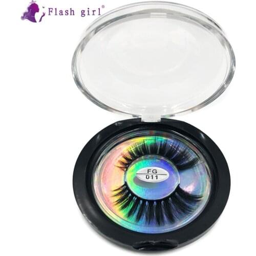 High Quality Wholesale Flash Girl FG011 3D Mink Reusable False Eyelashes 100% Handmade Makeup Long Individual Lashes