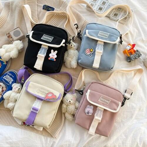 Womens Canvas Shoulder Bags Lightweight Oxford Cloth Small Crossbody Bags For Women 2022 Female Messenger Bag Lady Handbag