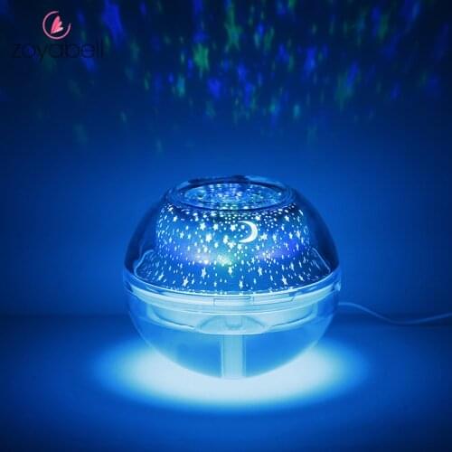 Starry Sky Star Night Light Projector LED Mini USB Humidifier Projection Lamp for Bedroom Bedside Decorated Lights Gift
