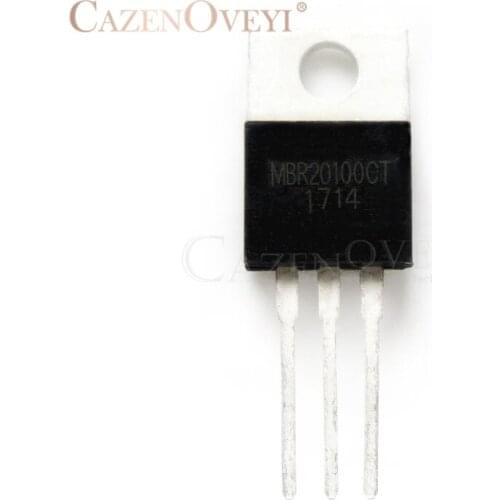 10pcs/lot MBR20100CT MBR20100CTP MBR20100 20100 TO-220 20A 100V Schottky Rectifier Diode In Stock