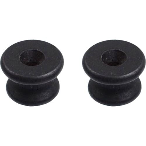 2x Ebony Guitar Strap Button Endpin For Acoustic Electric Guitar