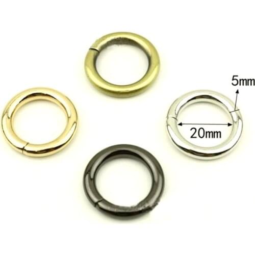 30 pieces of 0.75 inch (20mm) Metal Purse Split O rings