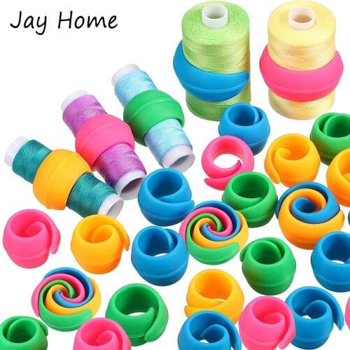 20Pcs Sewing Embroidery Bobbin Thread Holder Thread Bobbin Clips Thread Spool Huggers for Embroidery Quilting Sewing Accessories