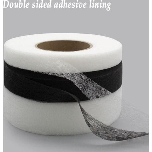 70 Yards Tape Non Woven Fabric Adhesive Lining Hot Melt Double-sided Adhesive Net Film DIY Clothing Sewing Accessories