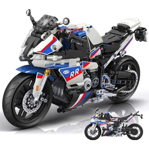 819pcs High-tech City Racing Motorcycle Building Blocks Creator Vehicle Bricks Set Expert Model Kids DIY Toys Children Gifts
