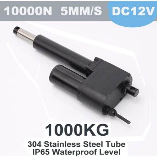 Electric Linear Actuator DC24V Elevator Control 10000N Load 1000kilo 50mm-600mmStroke Motor Drive Mechanical Arm Bracket