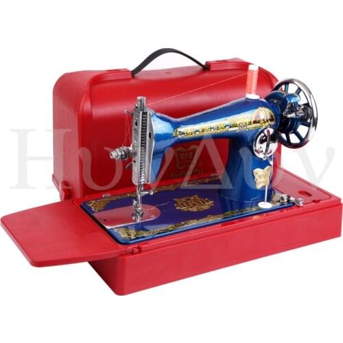 Flying man/butterfly old-fashioned household sewing machine head + 220V, 250W motor foot controller + wooden seat