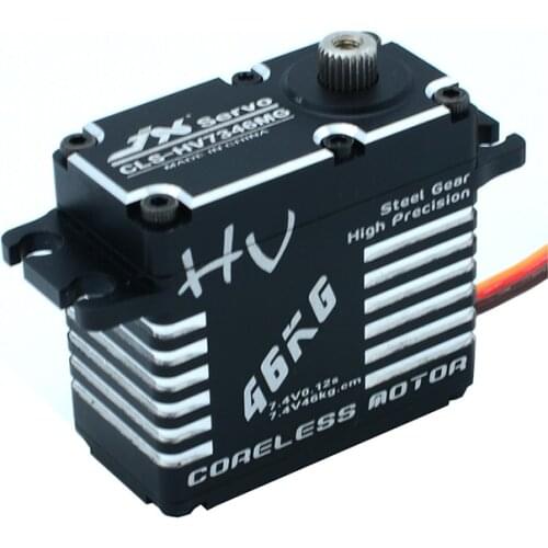 JX Servo CLS-HV7346MG 46kg Coreless High Precision Steel Gear Full CNC Digital Servo for RC Car Crawler RC Boat Airplane Robot