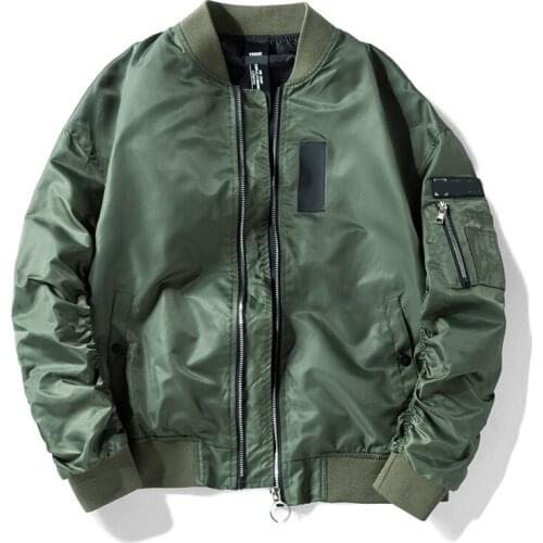 Autumn MA1 Bomber Jacket Men Women Oversized Plus size Flight Pilot Baseball Coat Male Military Coat Couple Streetwear 2021