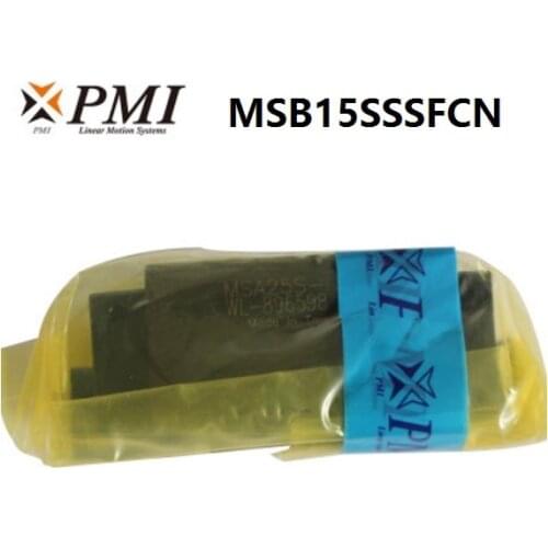 4pcs/lot Original Taiwan PMI MSB15S-N MSB15SSSFCN linear guideway sliding block Carriage for CO2 Laser Engraving Cutting Machine