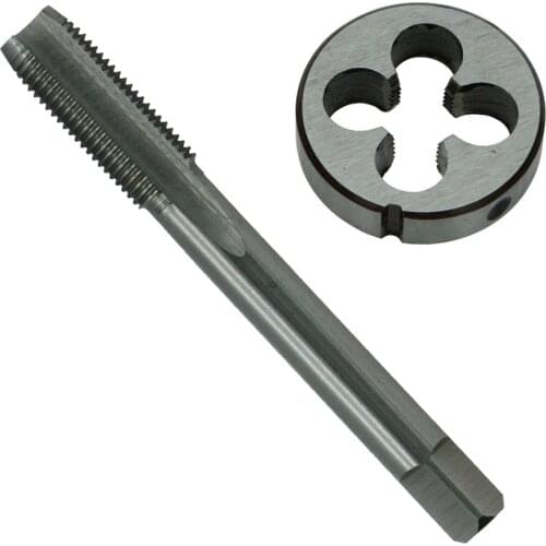 2pcs HSS M10 X 1mm Tap & M10 X 1.0mm Die Metric Thread Right-handed Threads For Metalworking Tool High Quality